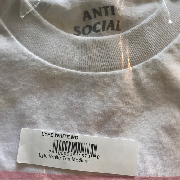 anti social social club lyfe get weird tee - Picture 2 of 2